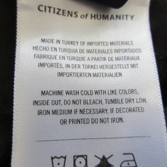 Citizens of Humanity Emery Crop Jeans Women 28 Black 100% Cotton Distressed 612 - Picture 7 of 16